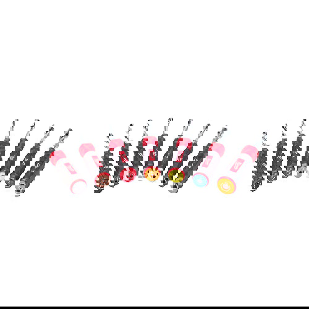 Nut Driver Set: 7 Pc, Hollow Shaft, Color-Coded Handle